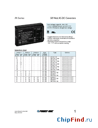 Datasheet LM1001-7R manufacturer Power-One